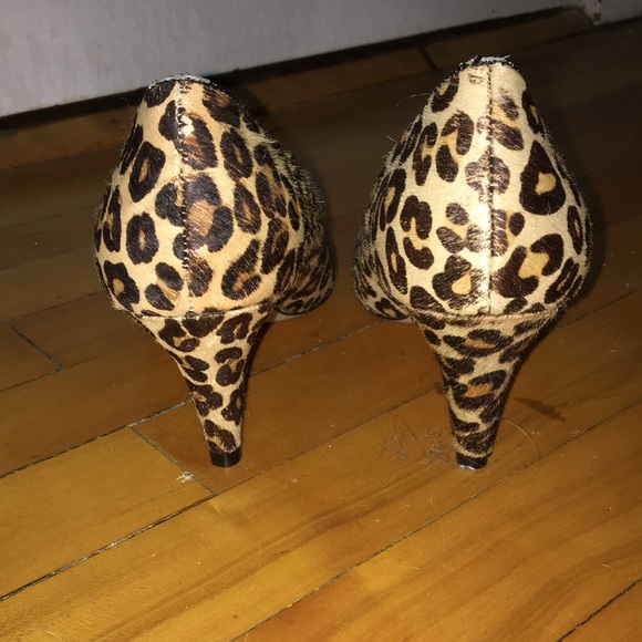 Steve Madden leopard print horse hair heels - Picture 3 of 5